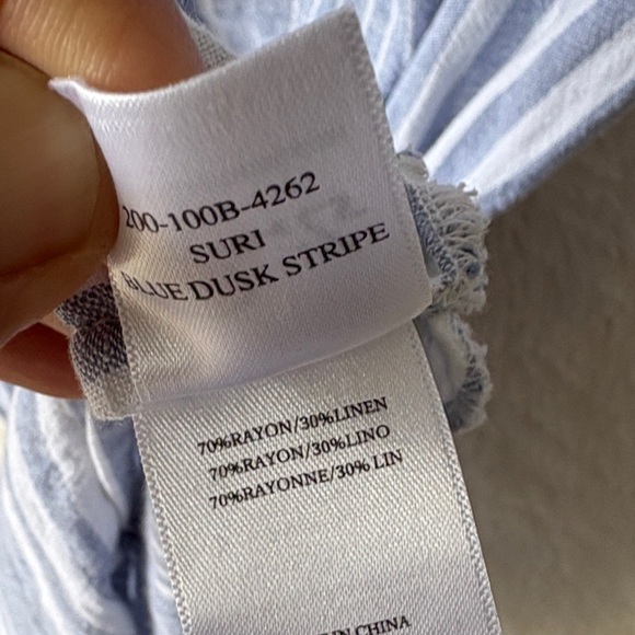 Rails Striped Blue and White Midi Dress - Picture 10 of 15